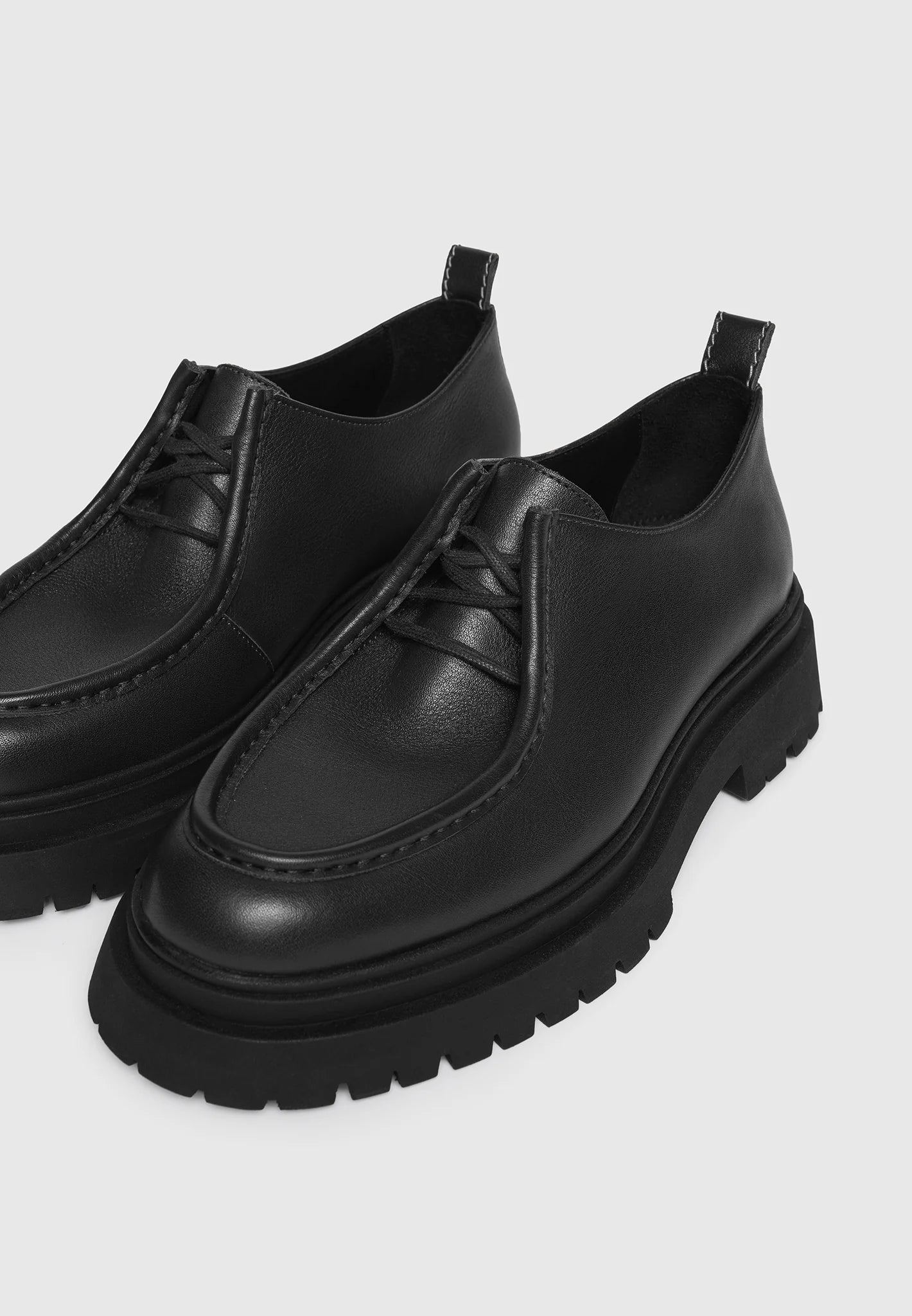 Lille - Leather Lace Up Shoe - Black