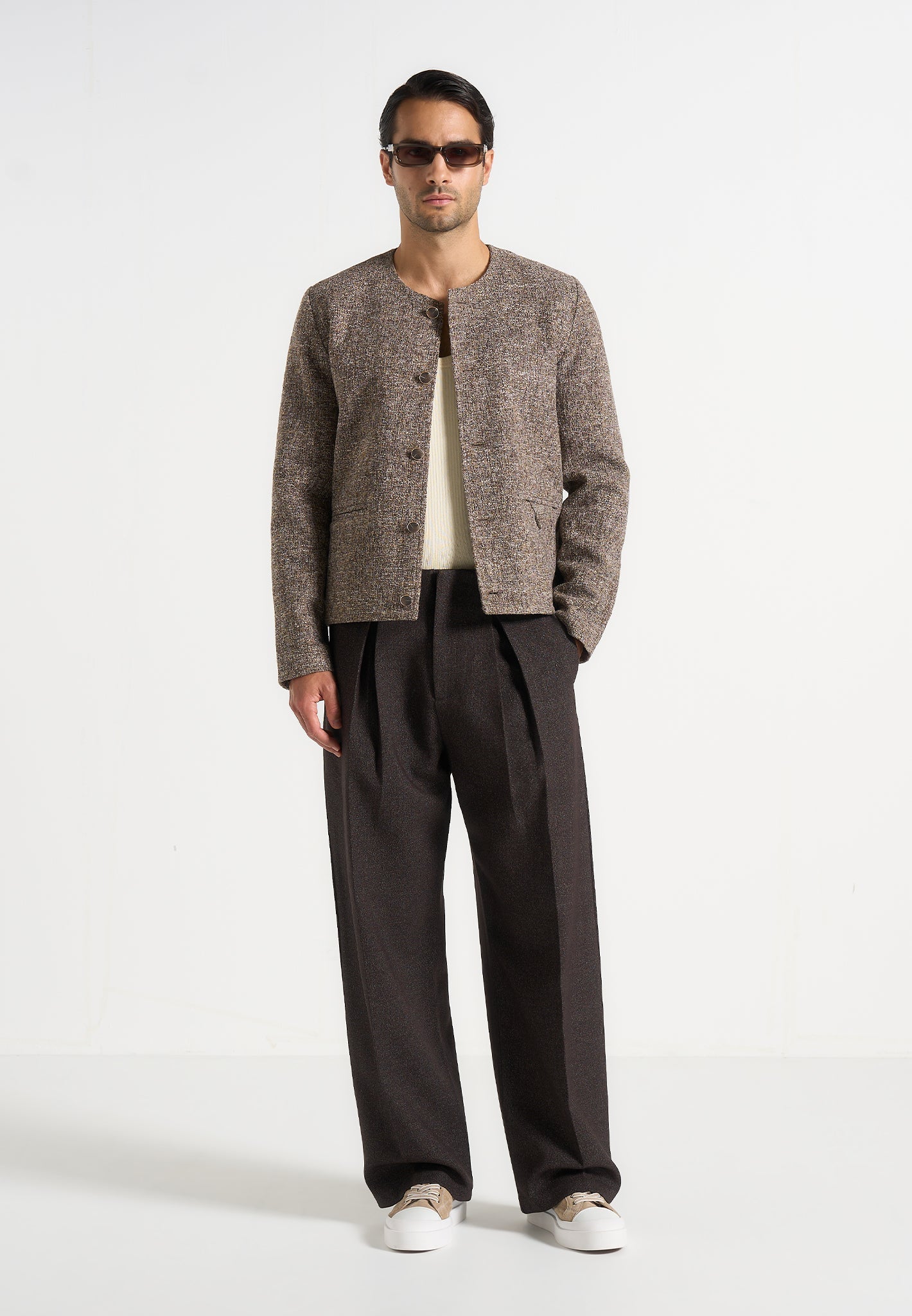 Melvin - Textured Jacket - Taupe