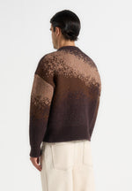 Yani - Ombré Wool Crewneck Sweater - Brown