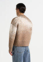 Yani - Ombré Wool Crewneck Sweater - Beige