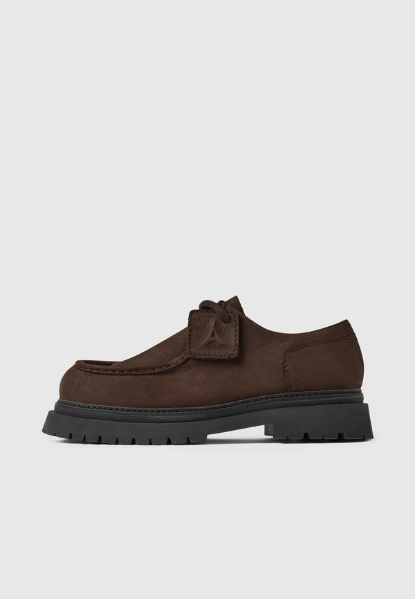 L’Atelier - Nubuck Lace-up Shoe - Brown