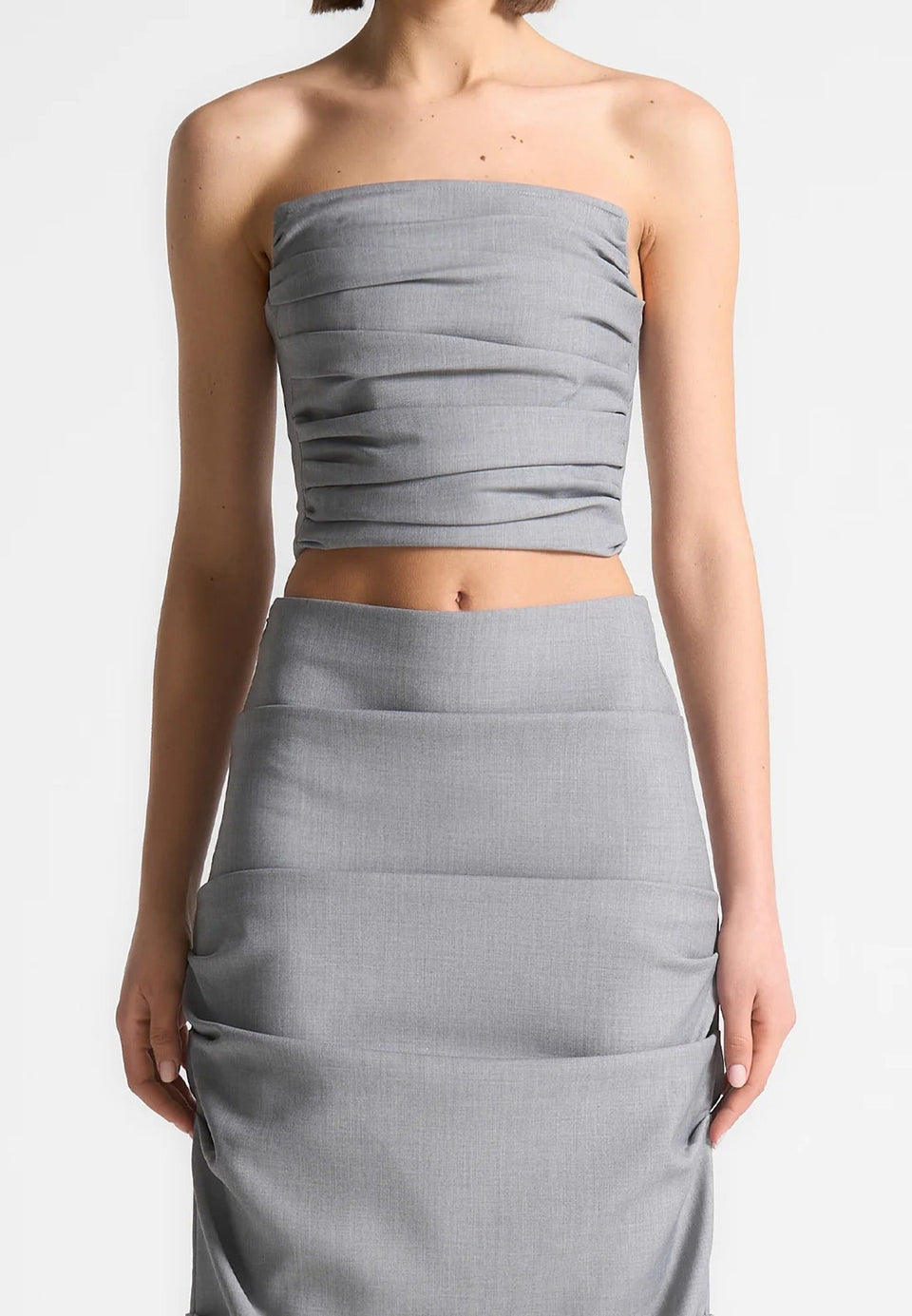 tailored-pleated-bandeau-corset-top-grey