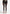 Ribbed Sheer Leggings with Tie - Black