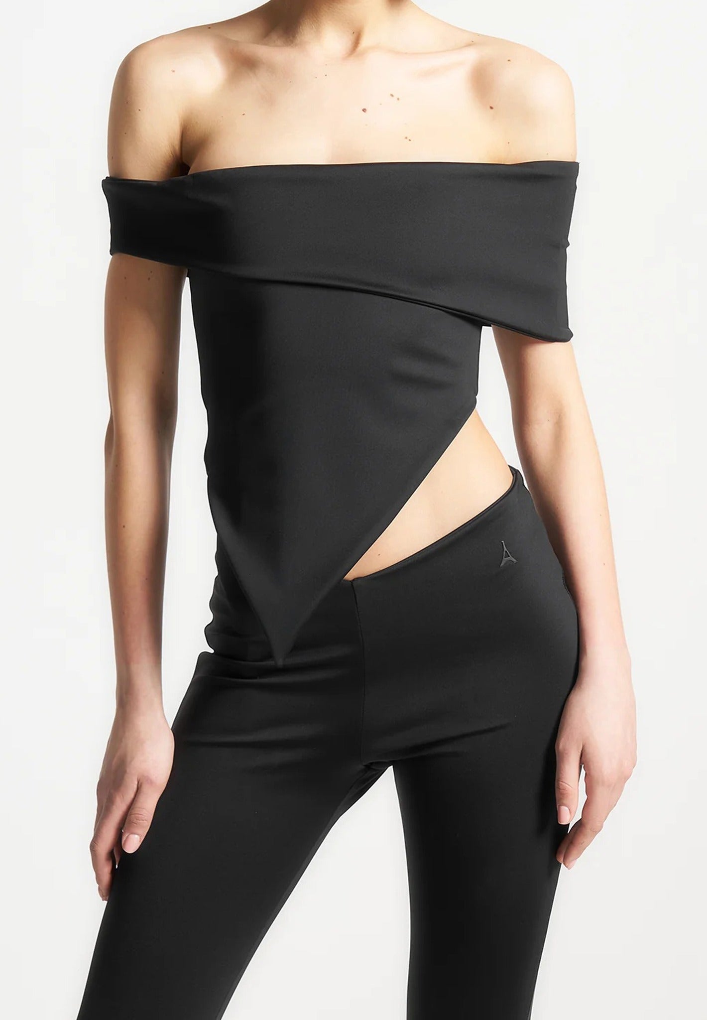 angled-hem-bardot-top-black