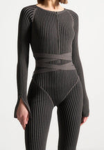 knitted-two-tone-jumpsuit-with-belt-grey-black
