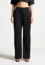 Lila - Pleated Pants - Black