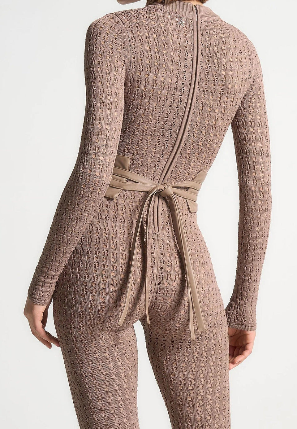 pointelle-knit-long-sleeve-jumpsuit-with-belt-taupe