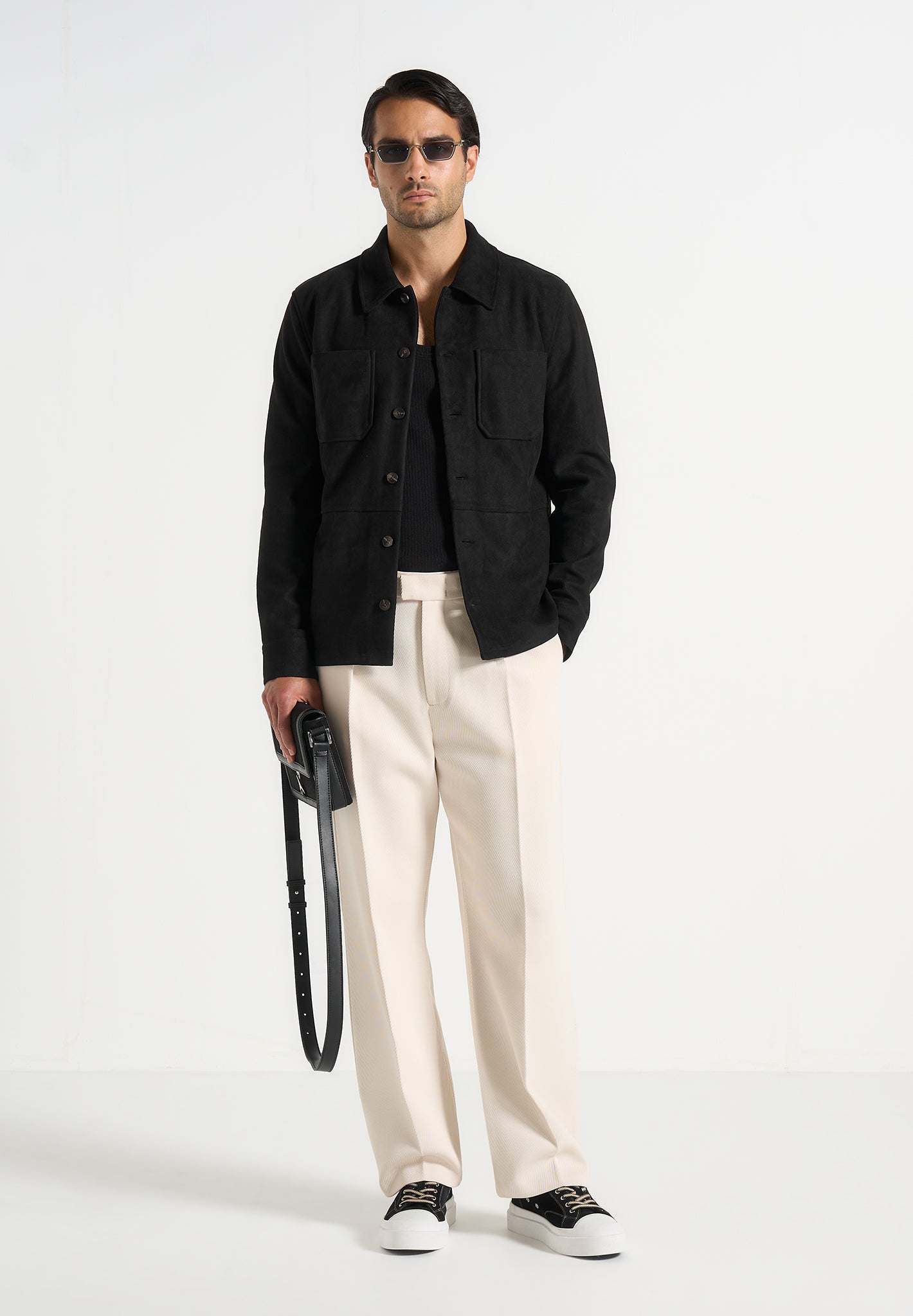 mens suede dress shirts Calvin
