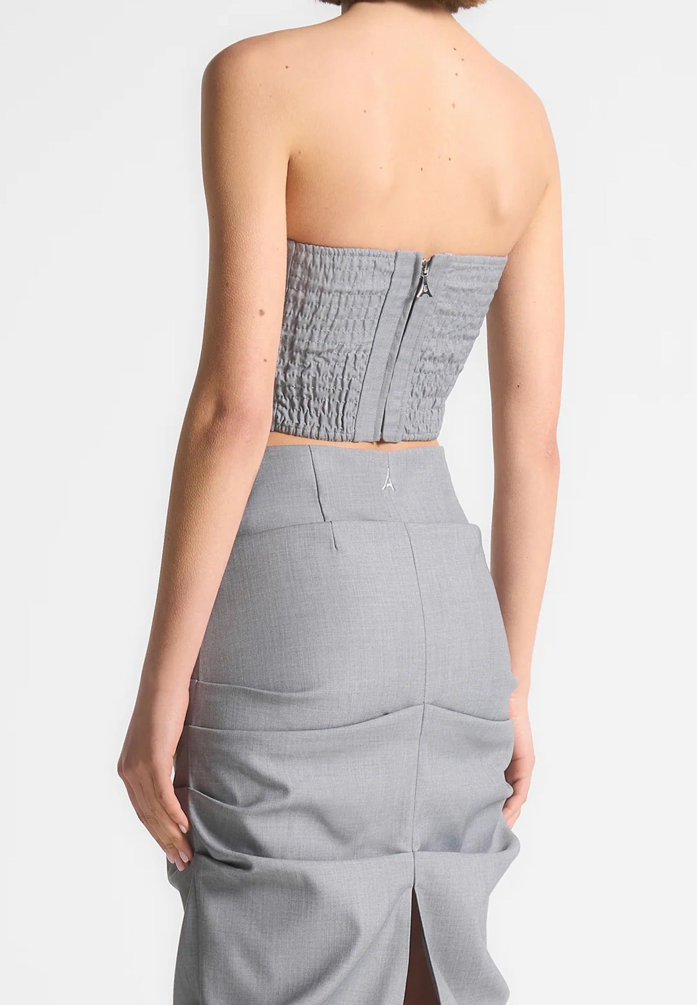tailored-pleated-bandeau-corset-top-grey