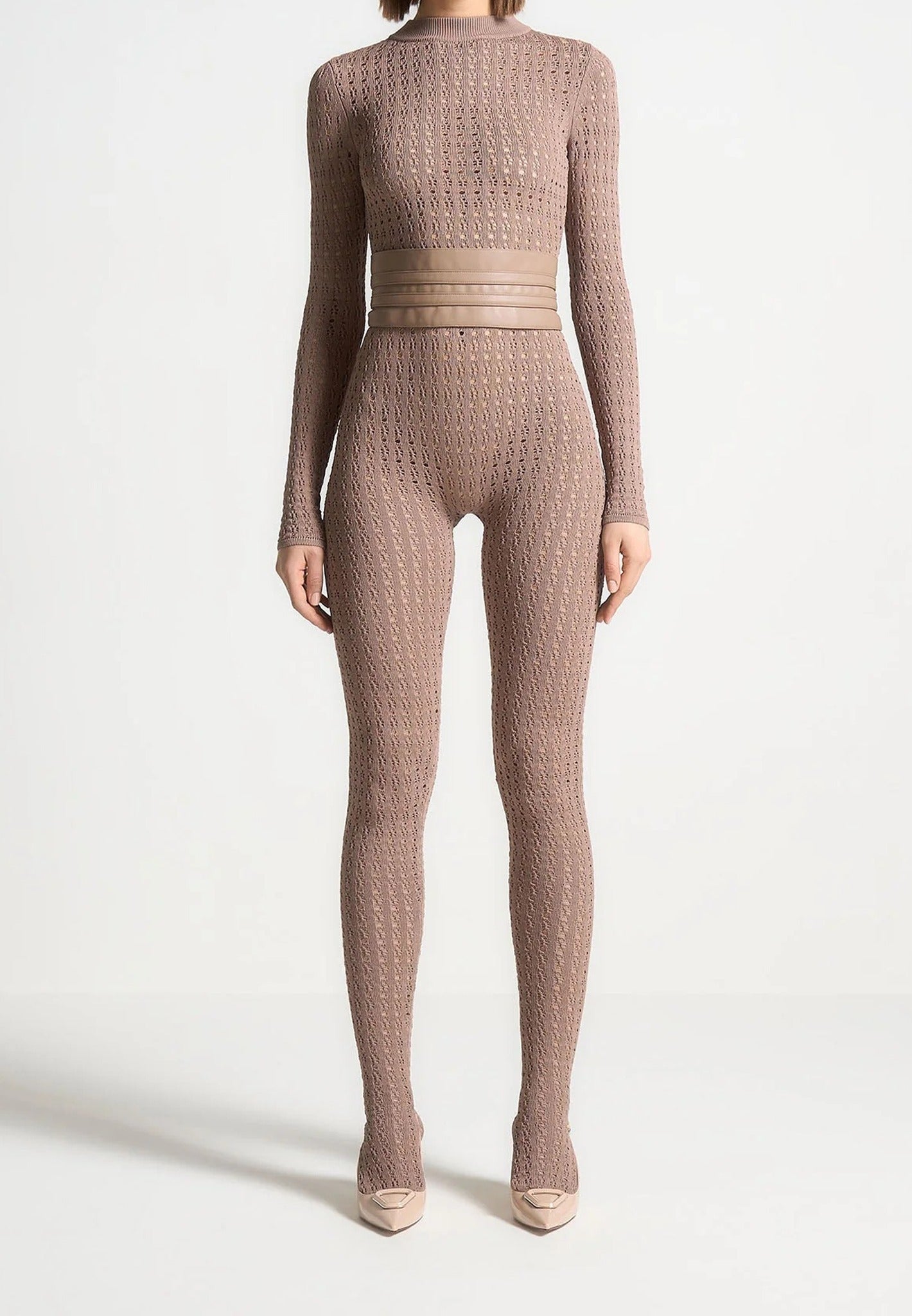 pointelle-knit-long-sleeve-jumpsuit-with-belt-taupe