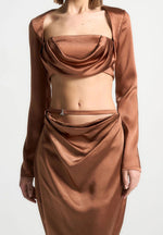 satin-drape-bandeau-bolero-top-bronze
