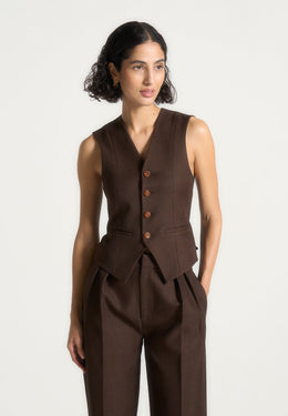 christine-tailored-cinch-waistcoat-brown