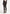 High Waisted Knitted Spiral Contour Leggings - Black