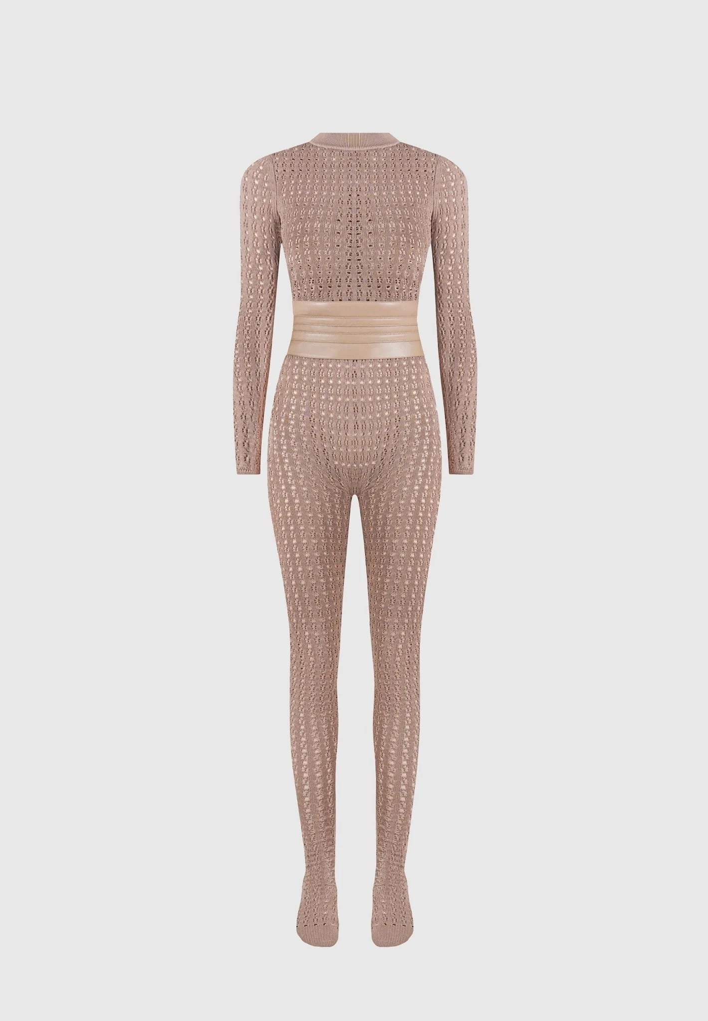 pointelle-knit-long-sleeve-jumpsuit-with-belt-taupe