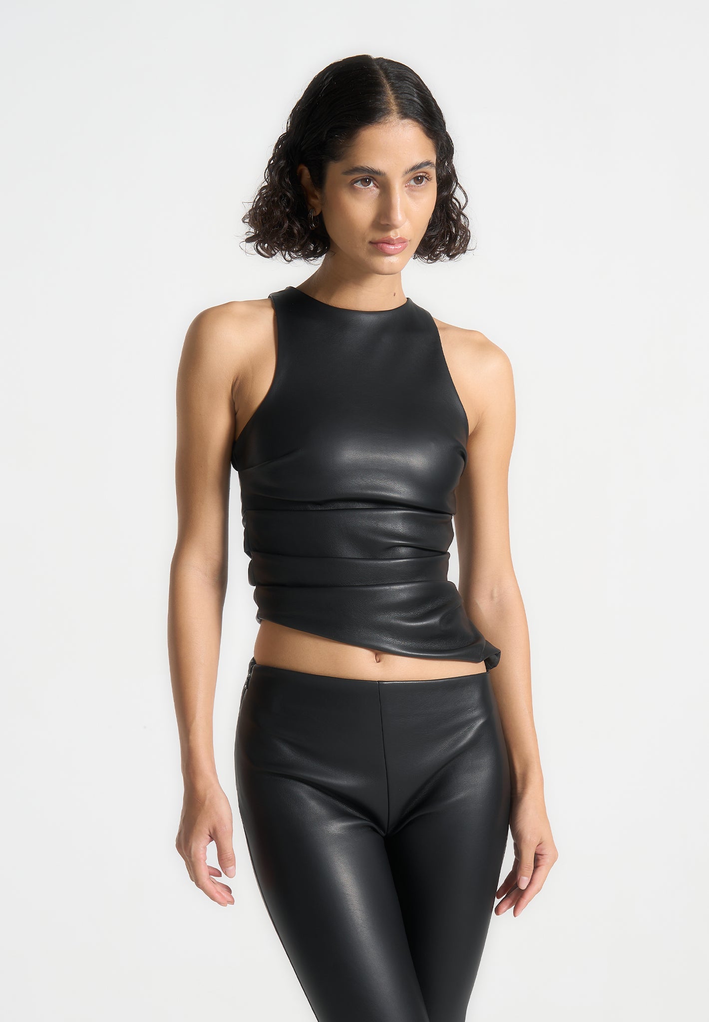 leather-asymmetric-tacked-racer-top-black