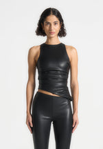 leather-asymmetric-tacked-racer-top-black