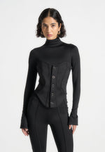 contour-jumpsuit-with-buttoned-corset-black