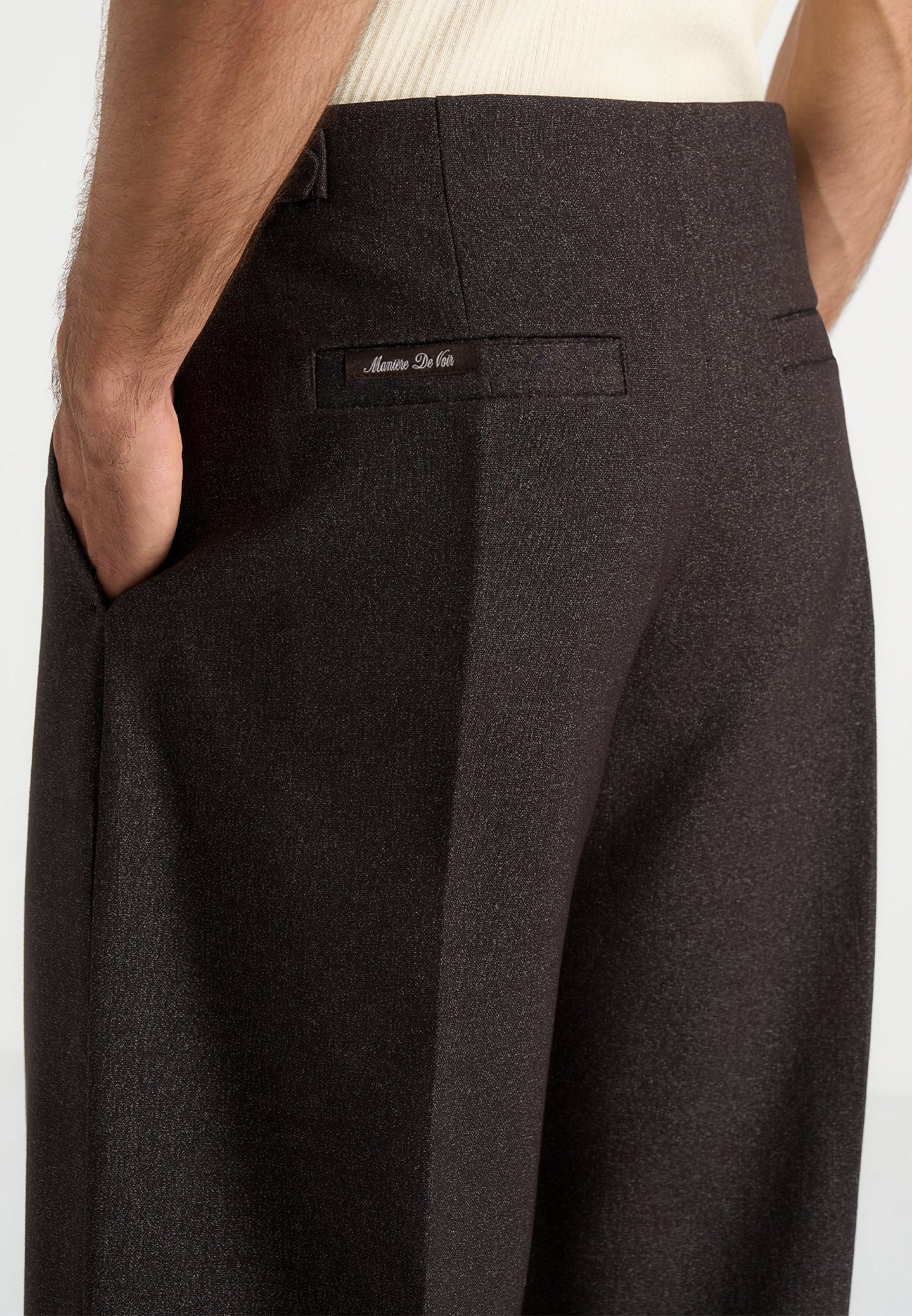 lior-box-pleat-hatched-wide-leg-trousers-dark-brown