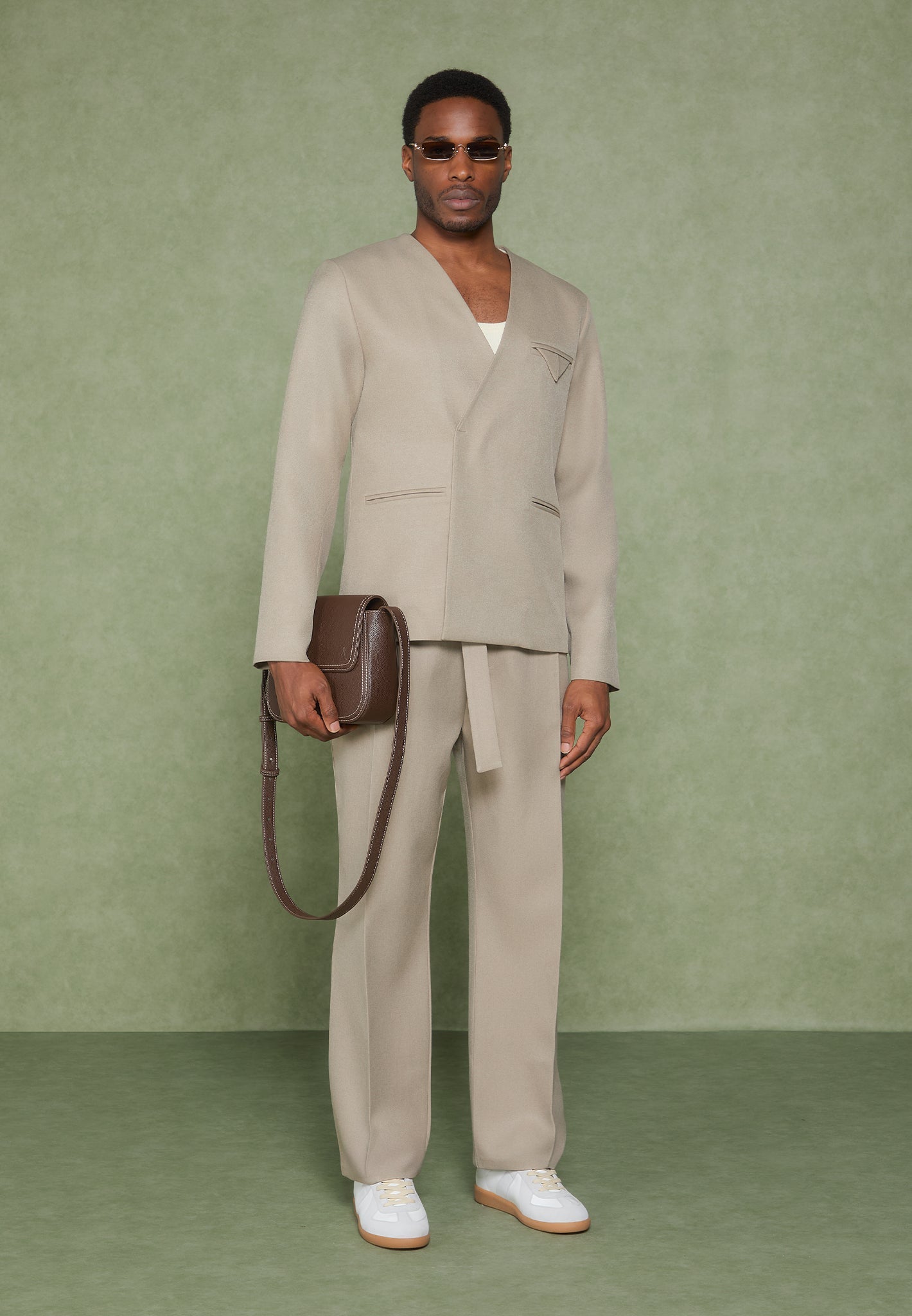 relaxed-fit-textured-belted-tailored-trousers-beige