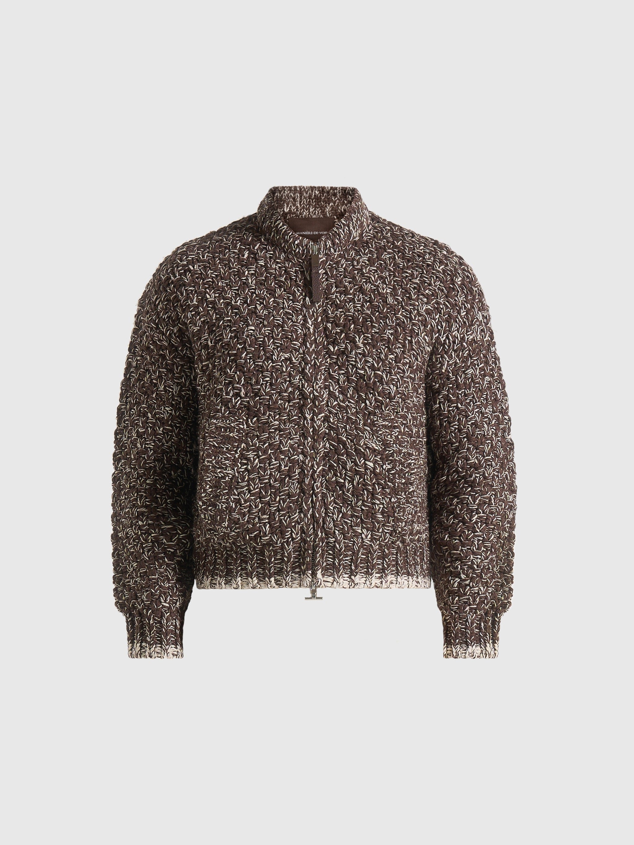 darel-speckled-knit-bomber-jacket-brown