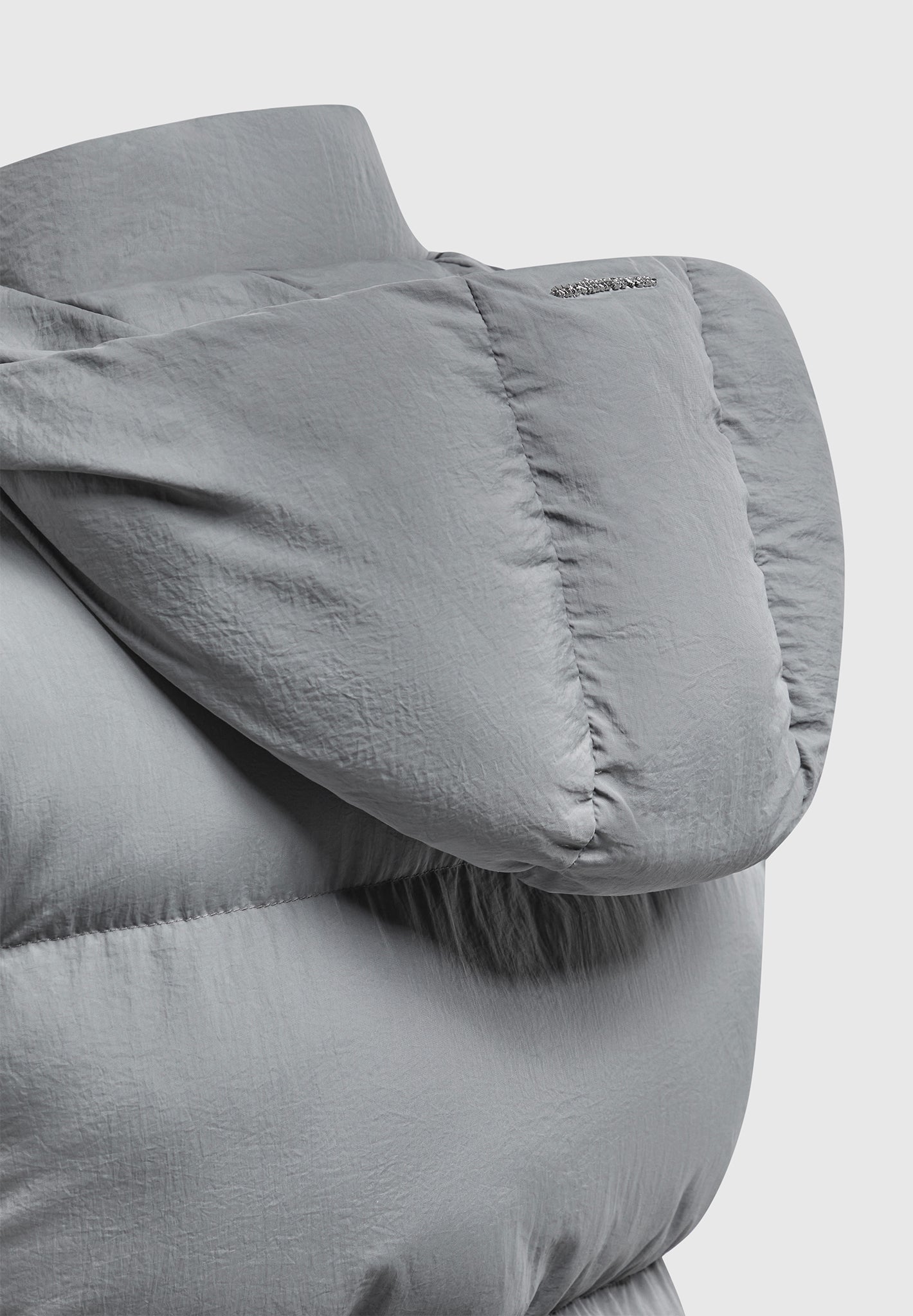 Louis Vuitton Long Pillow Puffer Wrap Coat, Black, 38