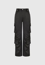 satin-high-waisted-cargo-pants-black