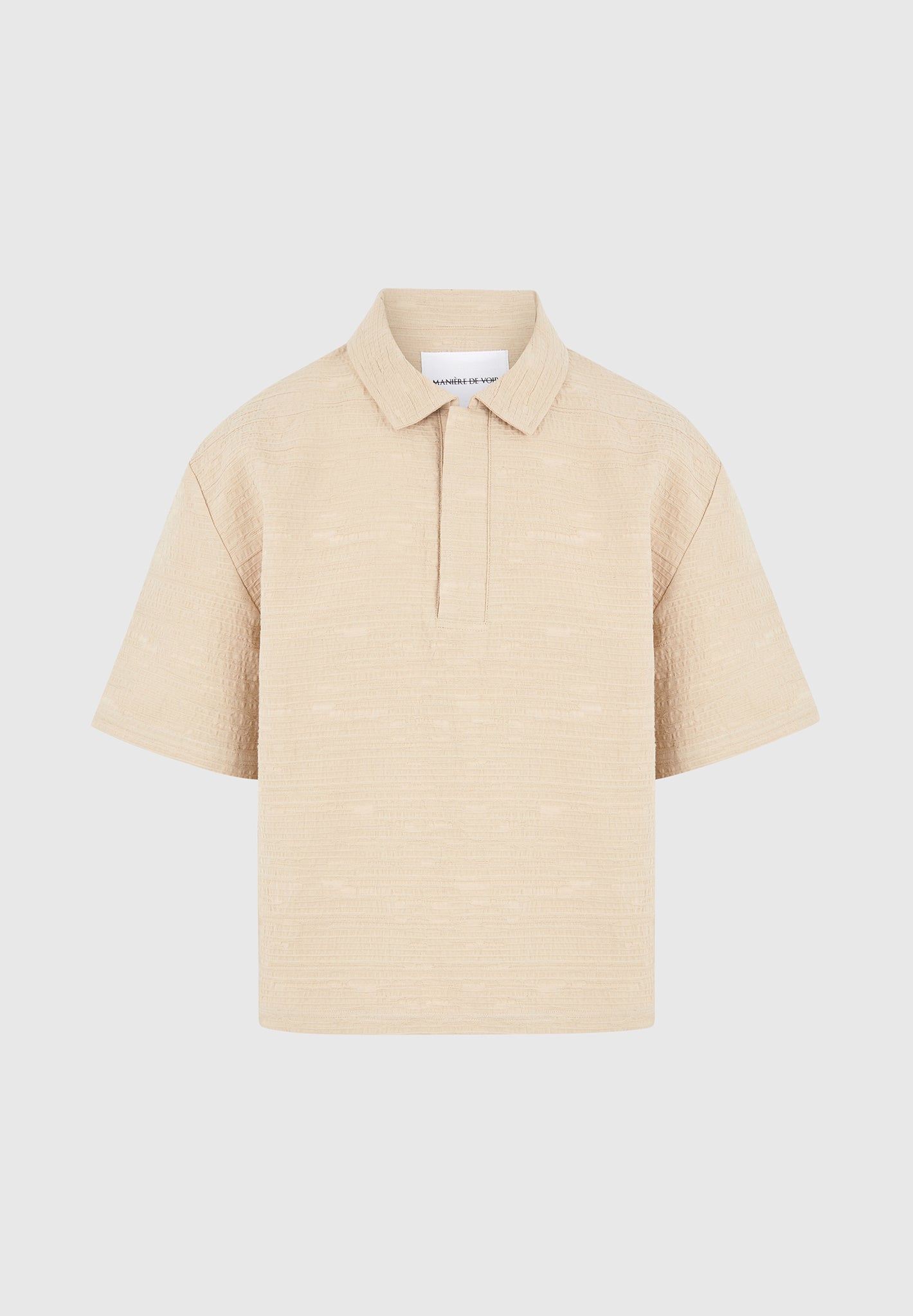 boxy-textured-polo-shirt-beige