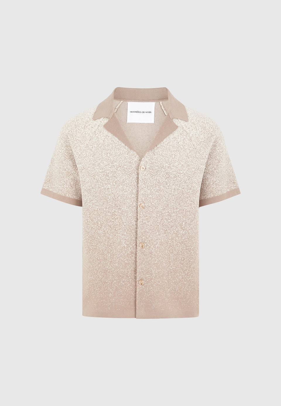 ombre-knit-revere-shirt-beige-white