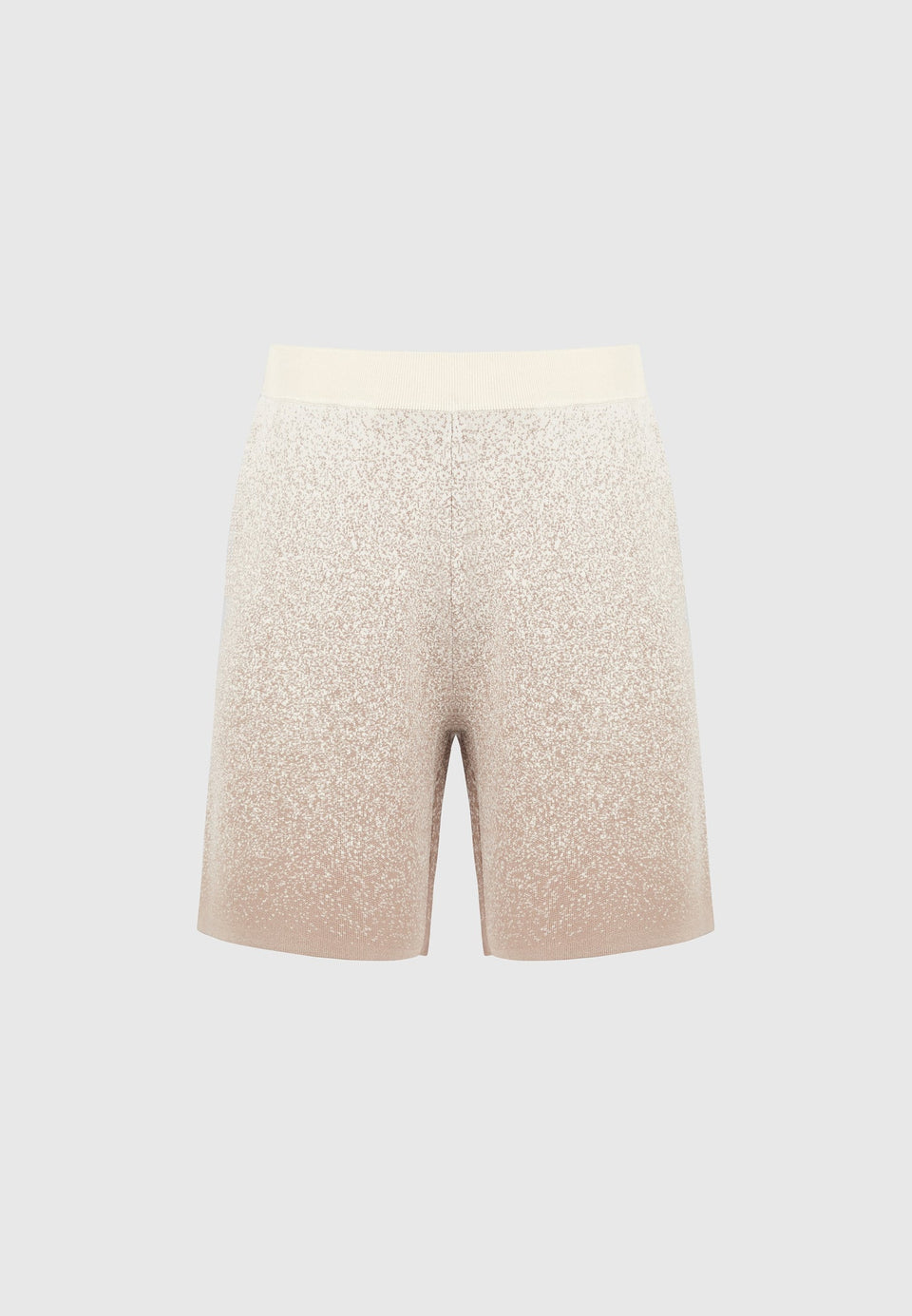 ombre-knit-shorts-beige-white