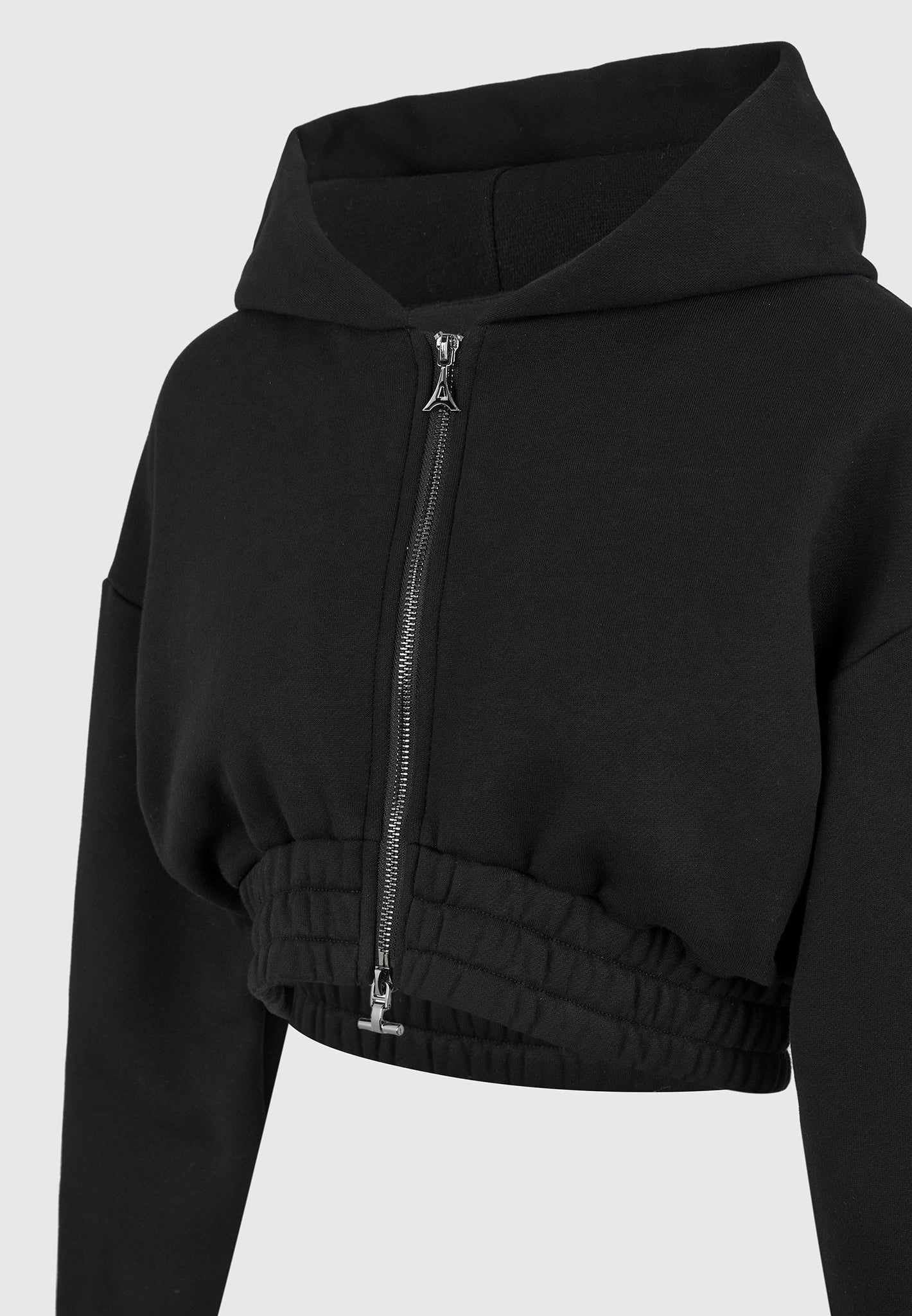 relaxed-zip-through-hoodie-black