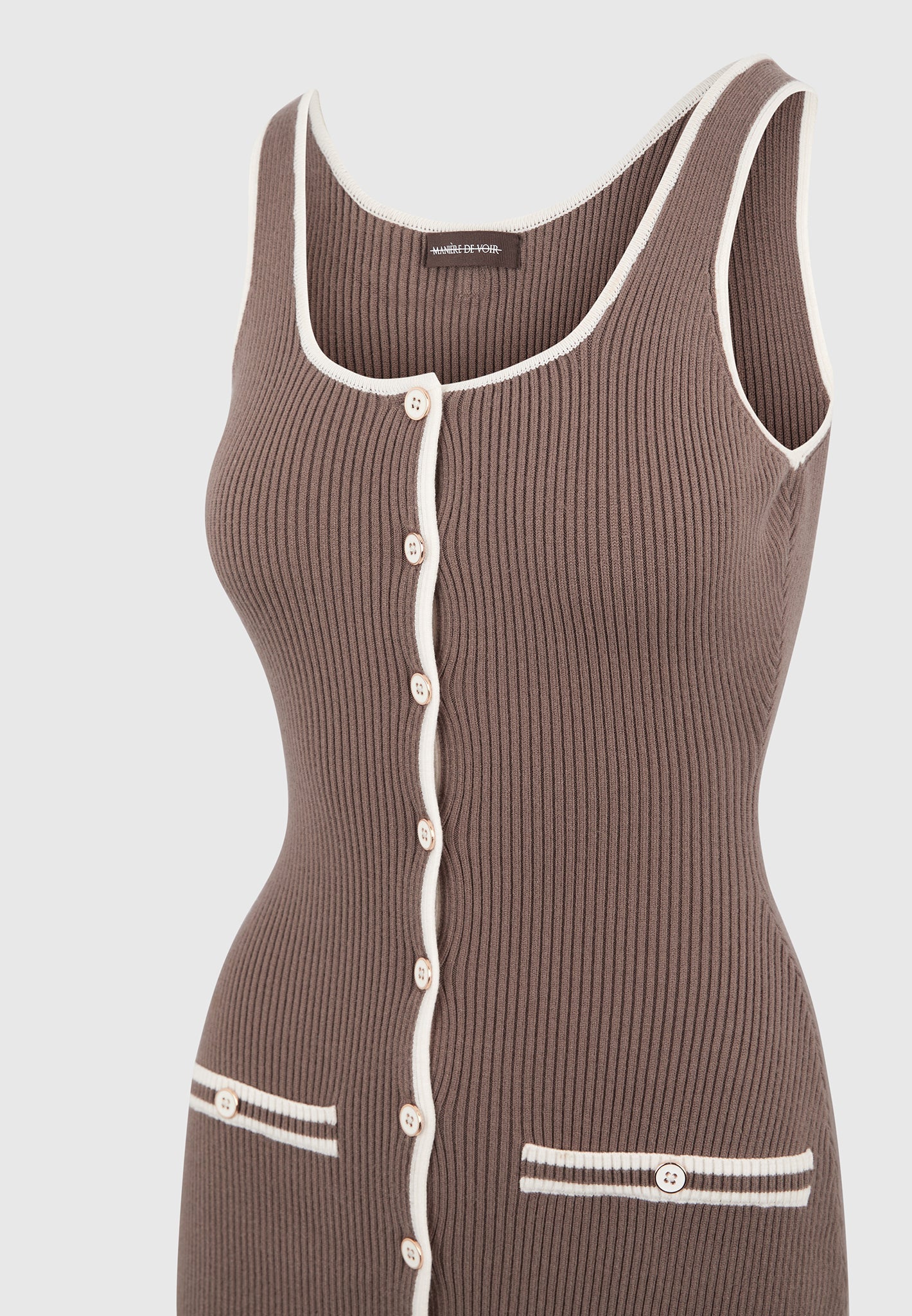 rib-knit-contrast-midaxi-dress-brown-cream