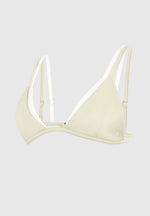 Lydie - Double Layer Bikini Top - Sage/White