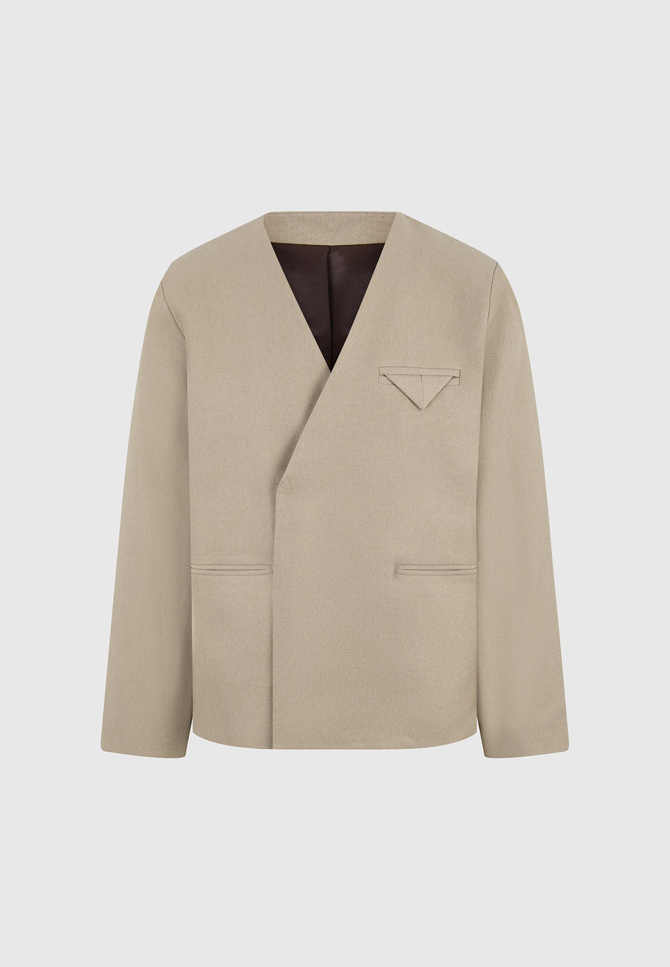 colin-collarless-double-breasted-minimal-blazer-beige