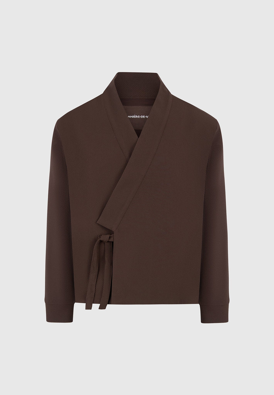 textured-kimono-wrap-jacket-brown