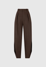 twist-leg-tailored-trousers-brown