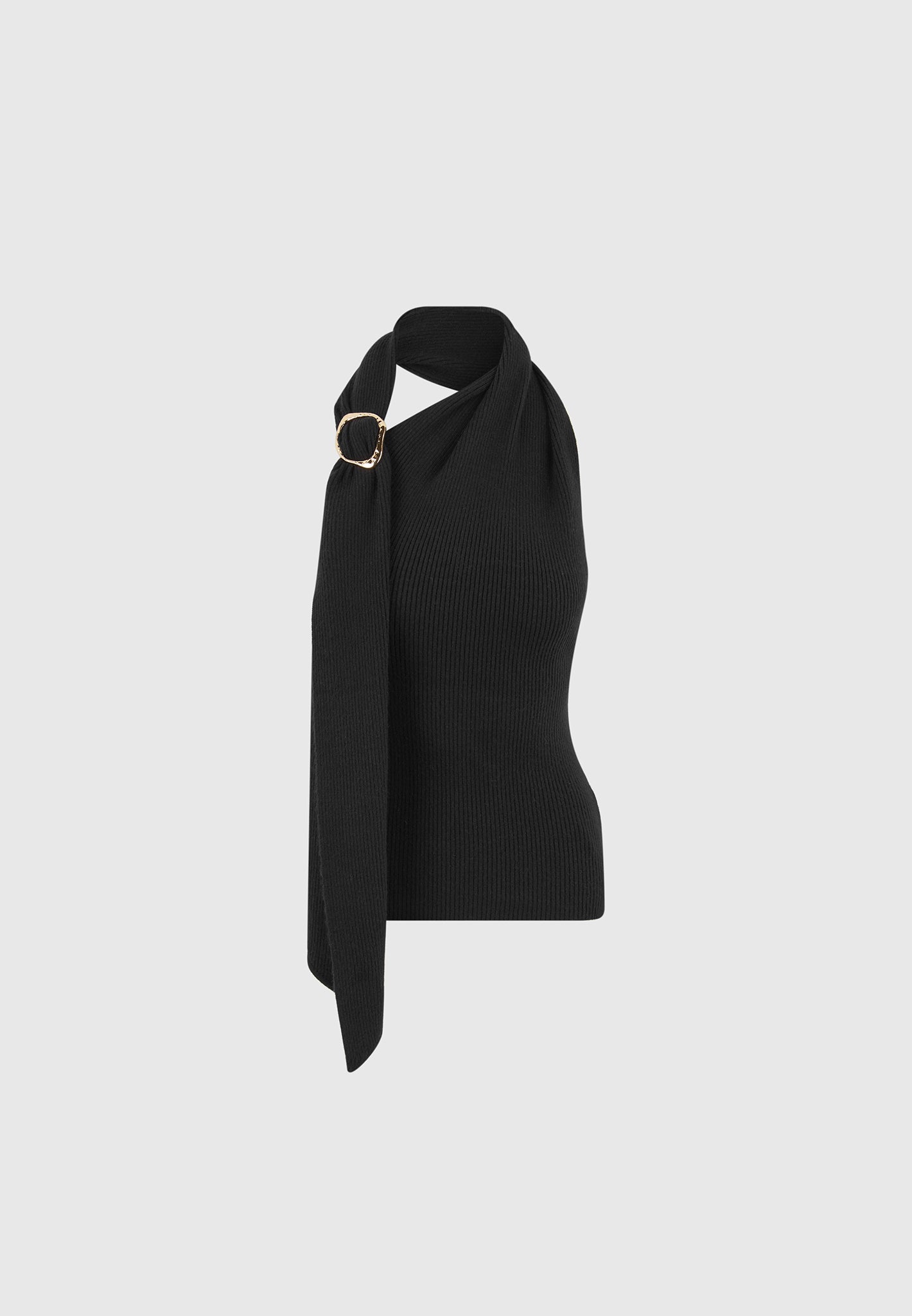 elodie-knitted-draped-halterneck-top-black