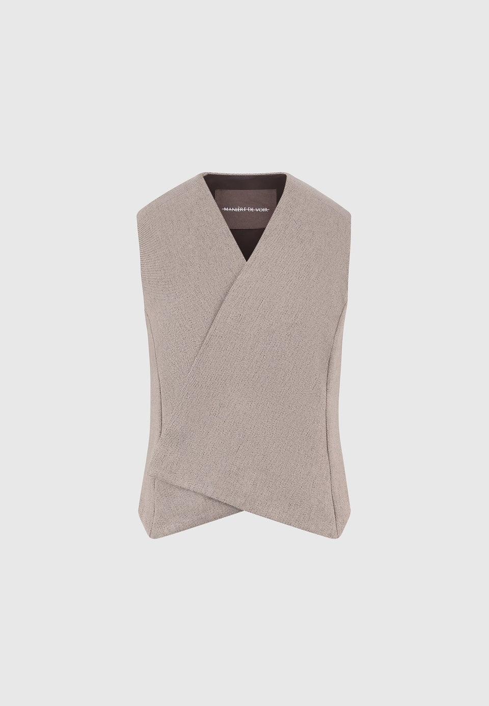 laurence-textured-tailored-wrap-waistcoat-taupe