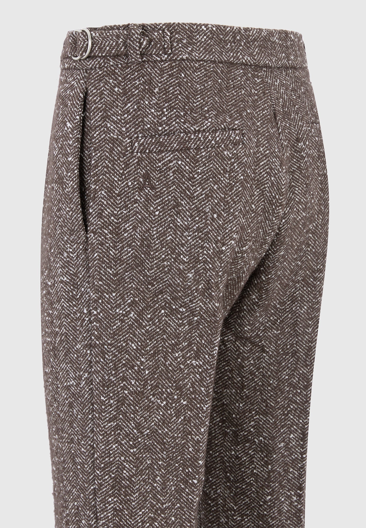 relaxed-fit-wool-blend-herringbone-pleated-tailored-trousers-brown