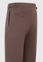 regular-fit-twill-pleated-tailored-trousers-brown