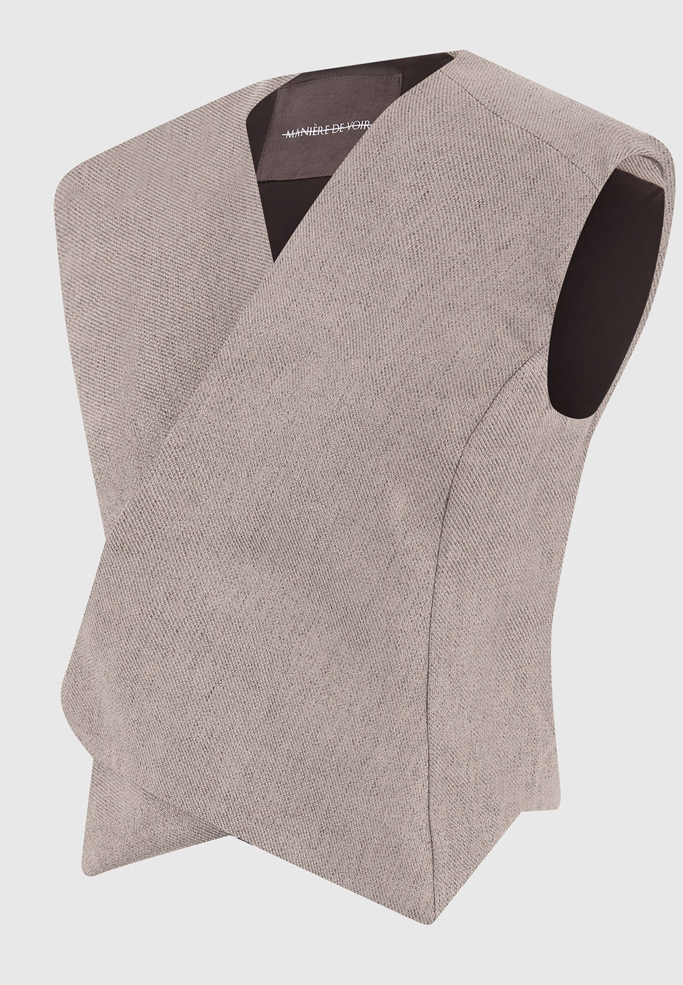 laurence-textured-tailored-wrap-waistcoat-taupe