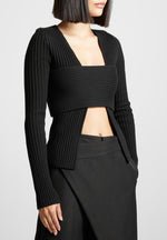 3-in-1-knit-overlay-bandeau-cardigan-black