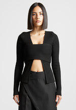 3-in-1-knit-overlay-bandeau-cardigan-black
