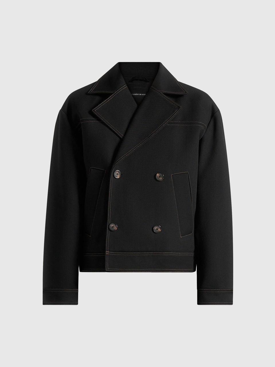 mika-unisex-tailored-double-breasted-jacket-with-contrast-stitch-black