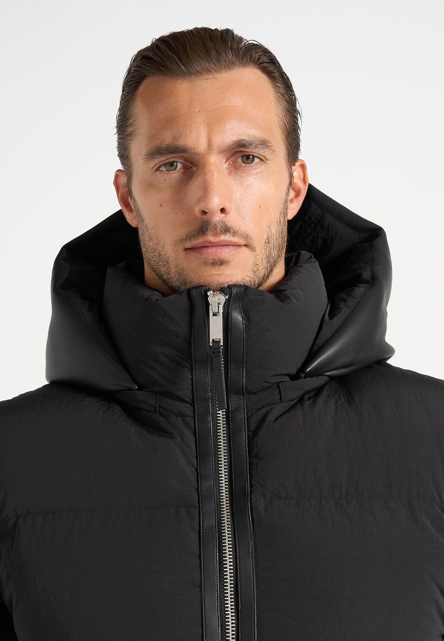 Eric - 2-in-1 Puffer/Gilet Jacket - Black