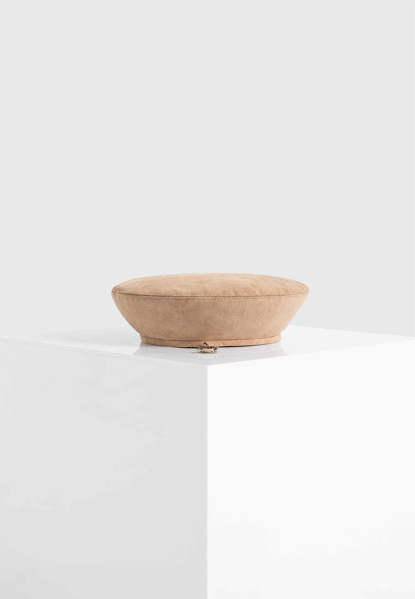 Anya - Suede Beret - Beige