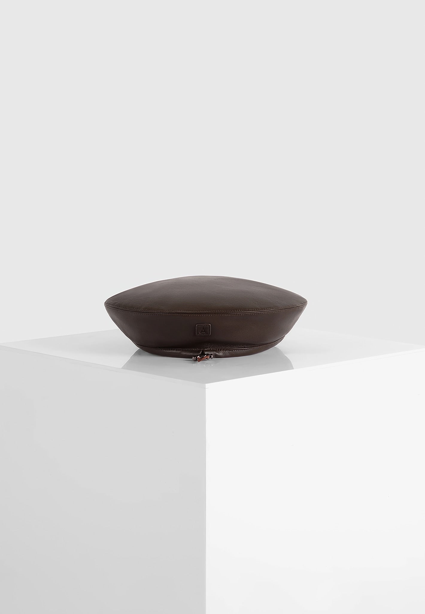 leather-beret-brown