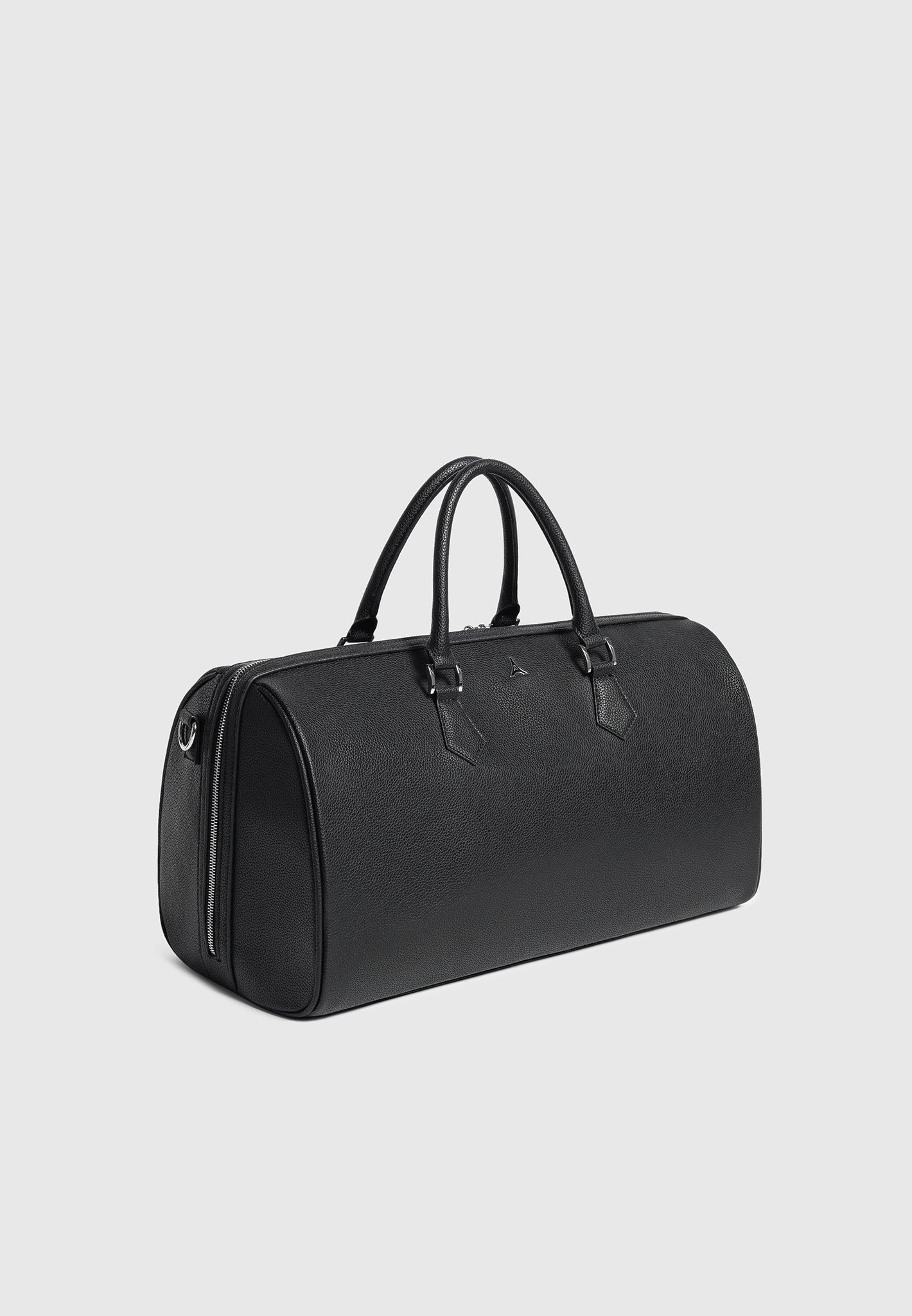 Ac001 Color AC001 - Leather Travel Bag - Black | Manière De Voir USA