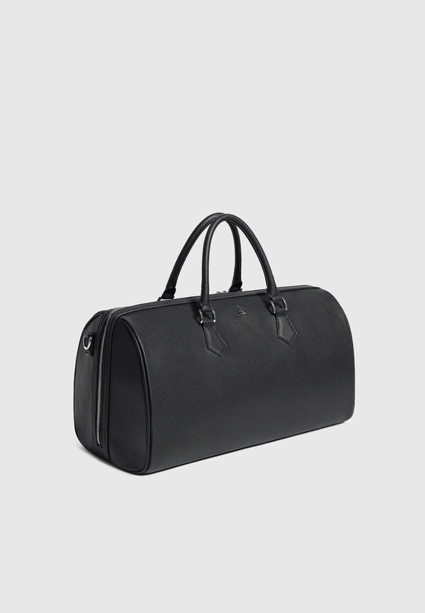AC001 - Leather Travel Bag - Black