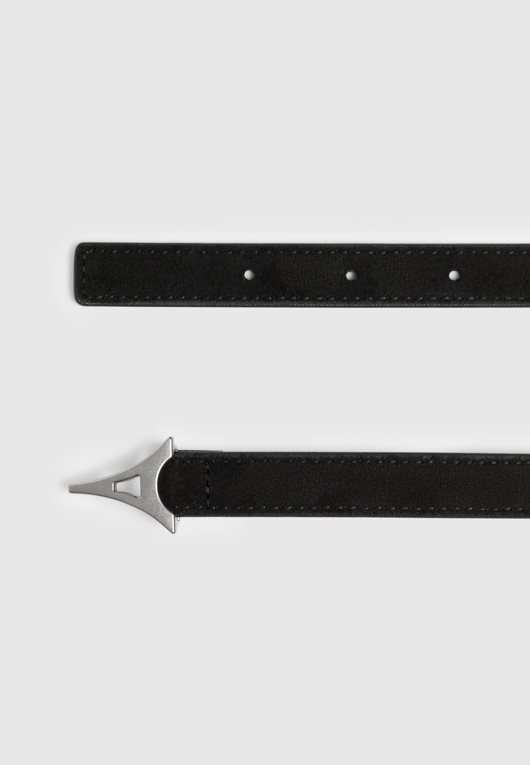 leonie-eiffel-slim-suede-belt-black-silver