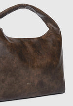 Aubin - Vintage Leather Hobo Bag - Brown